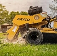 Rayco Stump Cutter working,New Rayco Stump Cutter working in field